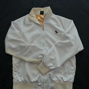 Ovo white silk jacket (s)